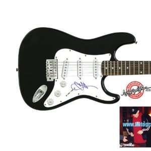   Autographed Chester Bennington Signed Guitar & Proof Toys & Games
