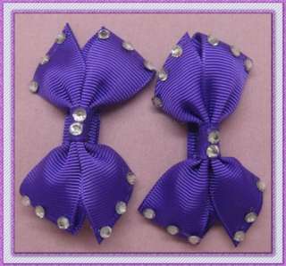   50PAIRS GIRLS BABY HAIR BOW CLIP DIAMOND BUTTERFLY ALLIGATOR CLIP