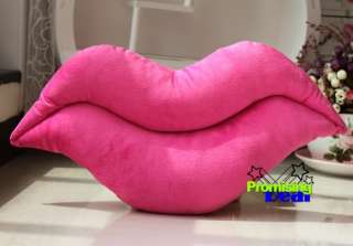 20 HUGE SOFT STUFFED LIPS Plush Cushions Nap Pillow Red/Pink GIFT 
