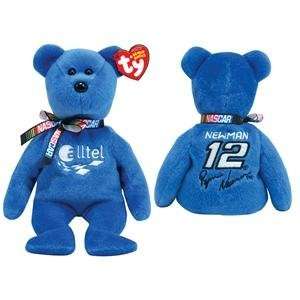  Ty Beanie Baby   Ryan Newman #12 the Nascar Bear Toys 