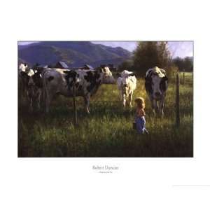  Anniken and the Cows by Robert Duncan 28x22