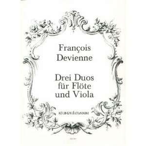  Devienne, Francois   Three Duos For Flute and Viola, Op. 5 