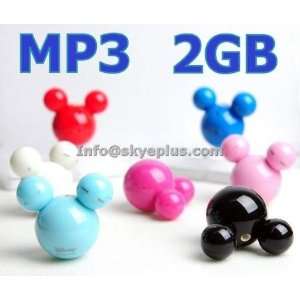  New Cute 2GB 2G Mickey Mouse Mini  Player 7 Colors 