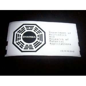  set of 10 LOST Tv Show Dharma Initiative Stickers 