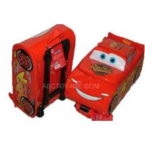 Disney Cars Lightning Mcqueen Suitcase Rolling Luggage  