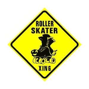 ROLLER SKATER CROSSING skate sport fun sign