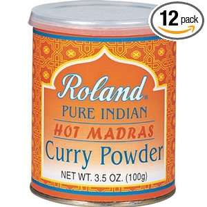 Roland Curry Powder, Madras, 3.5 Ounce (Pack of 12)  