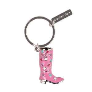  Bombay Spotted Pink Welly Rain Boot Colored Enamel Charm 