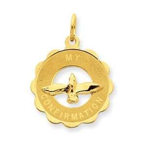  14k Yellow Gold My Confirmation with Dove Pendant Jewelry