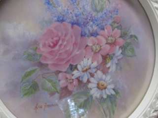 RETIRED HOMCO ROSE&FLORAL WALL PICTURE DECOR~Shabby~Cottage~Chic 