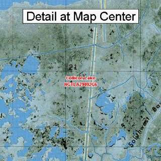  USGS Topographic Quadrangle Map   Collicon Lake, Louisiana 