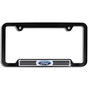  Ford License Plate Frame, Black Finish Plastic Cutout 