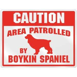   Area Patrolled By Boykin Spaniel  Parking Sign Dog