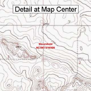  USGS Topographic Quadrangle Map   Bloomfield, Montana 