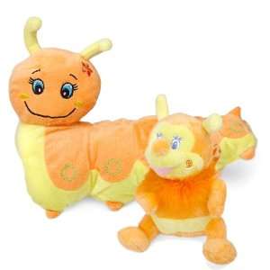  Stages of Life   Caterpillar and Butterfly Plush Toy Set 