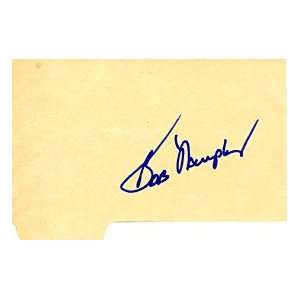 Bob Murphy Autographed / Signed 3x5 Card