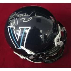 Autographed Brian Westbrook Mini Helmet   Villanova JSA   Autographed 
