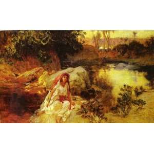   Arthur Bridgman   32 x 20 inches   At The Oasis