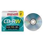 maxell 630030 3pk maxell cdrw 700mx 3 rewrite cd for