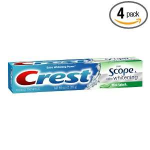 Crest Extra Whitening plus Scope Toothpaste, 6 Ounce Carton (Pack of 4 