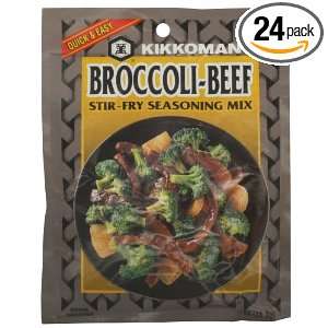 Kikkoman Stir Fry Seasoning Mix, Broccoli and Beef, 1 Ounce Packet 
