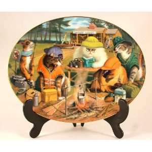   Mint cat plate   Catnap Lodge by Bryan Moony   CP864