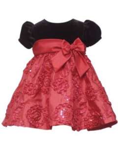    Girls Infant Soutach Dress With Waistband Rare Editions Clothing