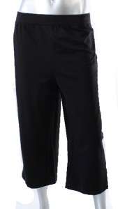 Style & Co. Sport Womens Plus Size Black Stretch Capri Pants Sz 1X 
