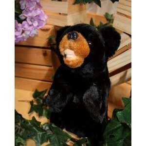  9 Black Bear Furry Plush Hand Puppet Toys & Games
