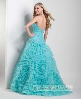 Beaded Floral Multi Ruffles Pageant Evening Gown 6123  