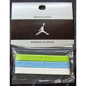  Michael Jordan ID Baller Bands Lime Green / Light Blue 