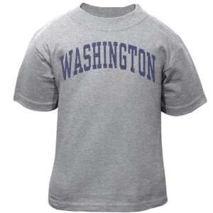  Washington Huskies Toddler Ash Arched T shirt Sports 