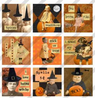 Halloween Slide images 1.5 X 1.5  