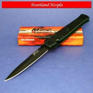Mtech Xtreme Linerlock Knife With Green & Black G10 Handles   MX 