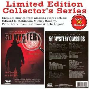  50 MYSTERY CLASSIC MOVIES   4 DVD Collection Electronics