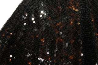 Womens Exclusively Misook Black Sequin Dress Vest Sz 1x NWT $458 
