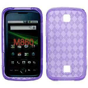 New Motorola Atrix 4G TPU Purple Color Skin Checker Pattern Popular 