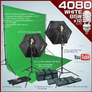  Photography video studio Lighting kit with 2 Fluorescent 