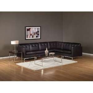   Modern Sectional Leatherette Sofa Set, AX WAL S5