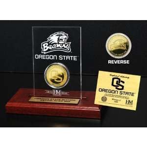  Oregon State University 24KT Gold Coin Etched Acrylic 