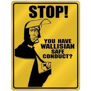  Have Wallisian Safe Conduct  Wallis And Futuna Parking Sign Country