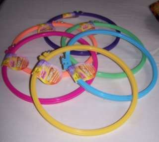Hoopla Embroidery Hoops 10,8,7,5 inches varied colors  