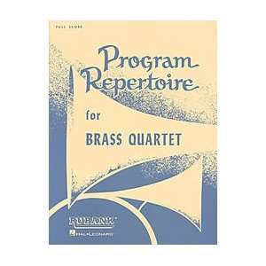  Program Repertoire for Brass Quartet Full Score Sports 