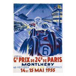 Grand Prix De Montlhery   Poster by George Ham (24 x 36 