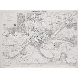    Rousseau Map of the Battle of Montereau (1853)