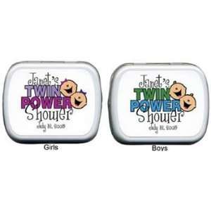    Baby Shower Mint Tins   Baby Shower Twin Power