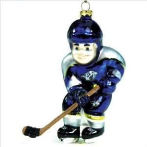  Nashville Predators NHL Hockey Blown Glass 4 Christmas 