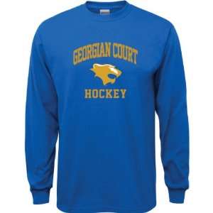   Court Lions Royal Blue Youth Hockey Arch Long Sleeve T Shirt Sports