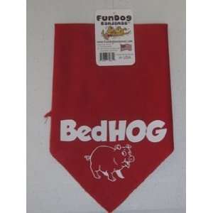  Bed Hog Bandana, Red  1 size fits most (22x22x31 inches 
