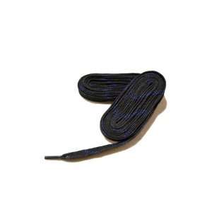  Hockey Skate Laces. Black, Waxed, Distressed. 96 Inches 